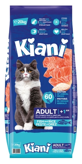 KIANI Adult All Breed cu PEȘTE și OREZ (+1an)